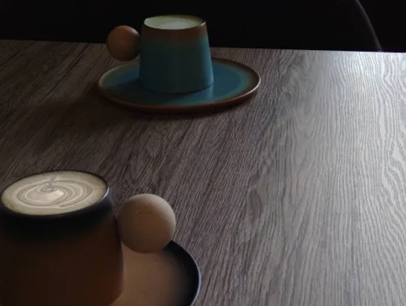 オーツ麦ミルクのカフェラテ